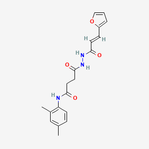 N-(2,4-dimethylphenyl)-4-{2-[(2E)-3-(furan-2-yl)prop-2-enoyl]hydrazinyl}-4-oxobutanamide