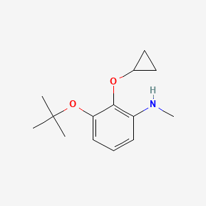 3-Tert-butoxy-2-cyclopropoxy-N-methylaniline