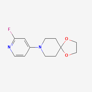 molecular formula C12H15FN2O2 B1481424 8-(2-Fluoropyridin-4-yl)-1,4-dioxa-8-azaspiro[4.5]decane CAS No. 2098117-19-0
