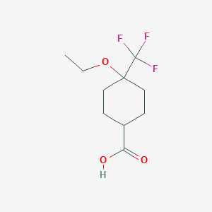 4-Ethoxy-4-(trifluoromethyl)cyclohexane-1-carboxylic acid