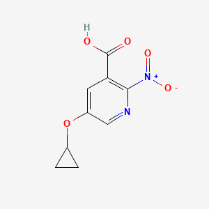 5-Cyclopropoxy-2-nitronicotinic acid