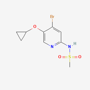 N-(4-Bromo-5-cyclopropoxypyridin-2-YL)methanesulfonamide