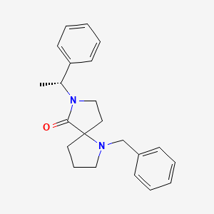 1-benzyl-7-[(1R)-1-phenylethyl]-1,7-diazaspiro[4.4]nonan-6-one