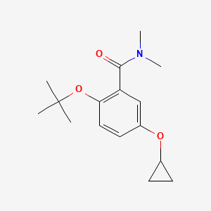 2-Tert-butoxy-5-cyclopropoxy-N,N-dimethylbenzamide