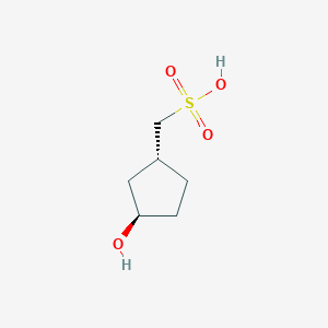 ((1R,3R)-3-Hydroxycyclopentyl)methanesulfonic acid