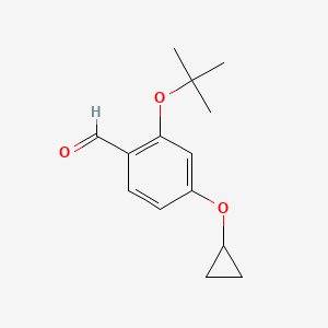 2-Tert-butoxy-4-cyclopropoxybenzaldehyde