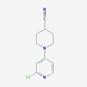 molecular formula C11H12ClN3 B1481435 1-(2-Chloropyridin-4-yl)piperidine-4-carbonitrile CAS No. 1289059-15-9
