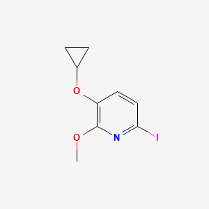 3-Cyclopropoxy-6-iodo-2-methoxypyridine