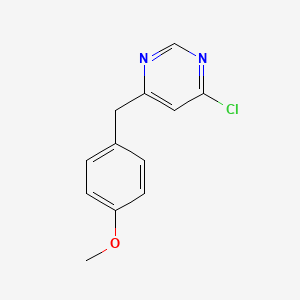 molecular formula C12H11ClN2O B1481437 4-Chloro-6-(4-methoxybenzyl)pyrimidine CAS No. 2091119-19-4