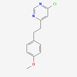 molecular formula C13H13ClN2O B1481439 4-Chloro-6-(4-methoxyphenethyl)pyrimidine CAS No. 2098117-21-4