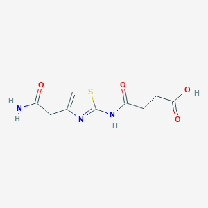4-((4-(2-Amino-2-oxoethyl)thiazol-2-yl)amino)-4-oxobutanoic acid