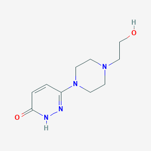 molecular formula C10H16N4O2 B1481442 6-(4-(2-Hydroxyethyl)piperazin-1-yl)pyridazin-3-ol CAS No. 2092546-25-1