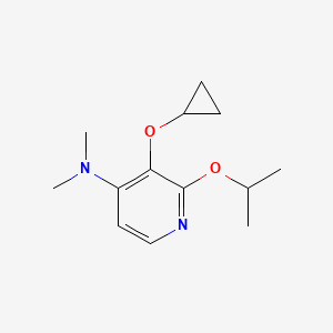 molecular formula C13H20N2O2 B14814425 3-Cyclopropoxy-2-isopropoxy-N,N-dimethylpyridin-4-amine 