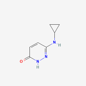 molecular formula C7H9N3O B1481443 6-(Cyclopropylamino)pyridazin-3-ol CAS No. 1927883-52-0
