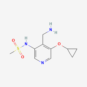 N-(4-(Aminomethyl)-5-cyclopropoxypyridin-3-YL)methanesulfonamide