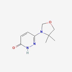 molecular formula C9H13N3O2 B1481444 6-(4,4-Dimethyloxazolidin-3-yl)pyridazin-3-ol CAS No. 2092250-14-9