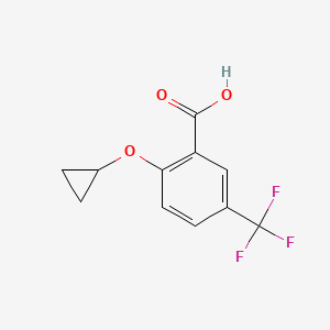 2-Cyclopropoxy-5-(trifluoromethyl)benzoic acid