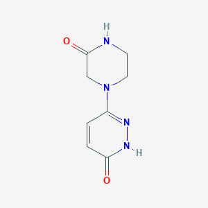 molecular formula C8H10N4O2 B1481448 4-(6-Hydroxypyridazin-3-yl)piperazin-2-one CAS No. 2092061-72-6