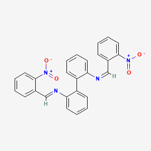 N,N'-bis[(E)-(2-nitrophenyl)methylidene]biphenyl-2,2'-diamine