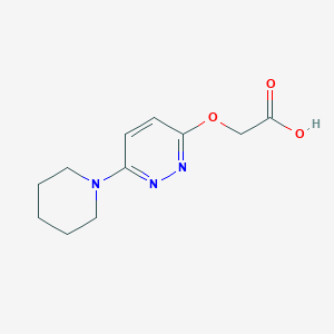molecular formula C11H15N3O3 B1481449 2-((6-(Piperidin-1-yl)pyridazin-3-yl)oxy)acetic acid CAS No. 2098015-31-5