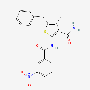 5-Benzyl-4-methyl-2-{[(3-nitrophenyl)carbonyl]amino}thiophene-3-carboxamide