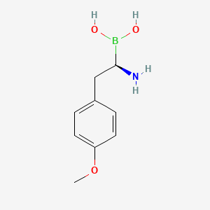 [(1R)-1-amino-2-(4-methoxyphenyl)ethyl]boronic acid