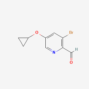 3-Bromo-5-cyclopropoxypicolinaldehyde