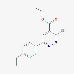 molecular formula C15H15ClN2O2 B1481456 Ethyl 3-chloro-6-(4-ethylphenyl)pyridazine-4-carboxylate CAS No. 2098004-18-1