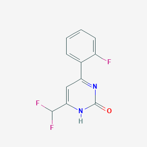 4-(difluoromethyl)-6-(2-fluorophenyl)pyrimidin-2(1H)-one