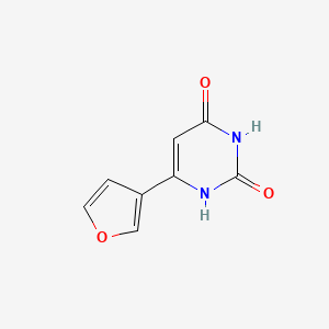 molecular formula C8H6N2O3 B1481458 6-(furan-3-yl)pyrimidine-2,4(1H,3H)-dione CAS No. 2098088-08-3