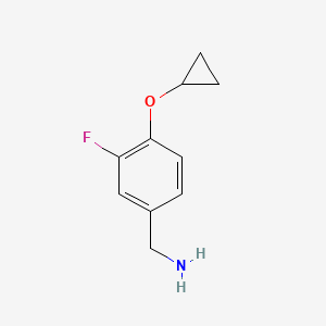 (4-Cyclopropoxy-3-fluorophenyl)methanamine