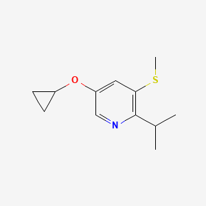 5-Cyclopropoxy-2-isopropyl-3-(methylthio)pyridine