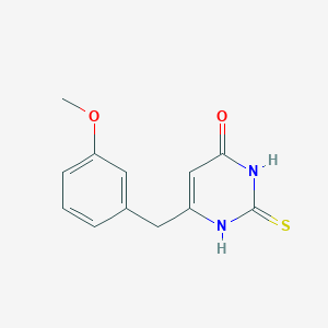 molecular formula C12H12N2O2S B1481460 6-(3-méthoxybenzyle)-2-thioxo-2,3-dihydropyrimidin-4(1H)-one CAS No. 2098122-54-2