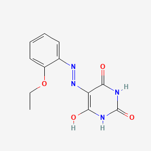 5-[2-(2-ethoxyphenyl)hydrazinylidene]pyrimidine-2,4,6(1H,3H,5H)-trione