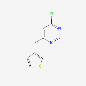 molecular formula C9H7ClN2S B1481463 4-氯-6-(噻吩-3-基甲基)嘧啶 CAS No. 2090612-43-2