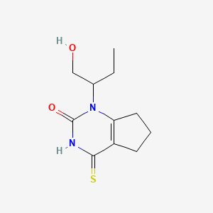 molecular formula C11H16N2O2S B1481467 1-(1-hydroxybutan-2-yl)-4-thioxo-1,3,4,5,6,7-hexahydro-2H-cyclopenta[d]pyrimidin-2-one CAS No. 2098044-54-1