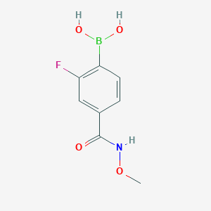 B-[2-Fluoro-4-[(methoxyamino)carbonyl]phenyl]boronic acid