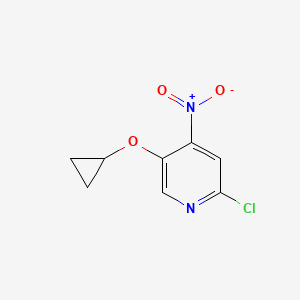 2-Chloro-5-cyclopropoxy-4-nitropyridine