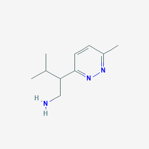 3-Methyl-2-(6-methylpyridazin-3-yl)butan-1-amine