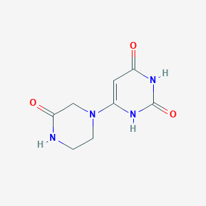 6-(3-oxopiperazin-1-yl)pyrimidine-2,4(1H,3H)-dione