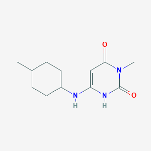 3-methyl-6-((4-methylcyclohexyl)amino)pyrimidine-2,4(1H,3H)-dione