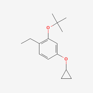 2-Tert-butoxy-4-cyclopropoxy-1-ethylbenzene