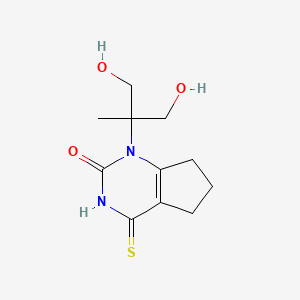 1-(1,3-dihydroxy-2-methylpropan-2-yl)-4-thioxo-1,3,4,5,6,7-hexahydro-2H-cyclopenta[d]pyrimidin-2-one