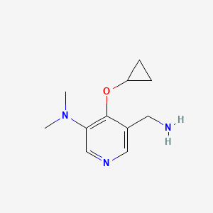 5-(Aminomethyl)-4-cyclopropoxy-N,N-dimethylpyridin-3-amine