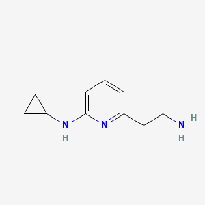 molecular formula C10H15N3 B1481480 6-(2-氨基乙基)-N-环丙基吡啶-2-胺 CAS No. 2097979-10-5