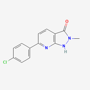 6-(4-chlorophenyl)-2-methyl-1,2-dihydro-3H-pyrazolo[3,4-b]pyridin-3-one