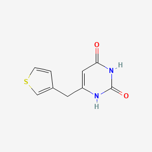 molecular formula C9H8N2O2S B1481481 6-(噻吩-3-基甲基)嘧啶-2,4(1H,3H)-二酮 CAS No. 2098088-13-0