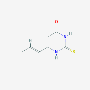 (E)-6-(but-2-en-2-yl)-2-thioxo-2,3-dihydropyrimidin-4(1H)-one