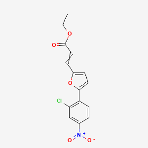 Ethyl 3-[5-(2-chloro-4-nitrophenyl)furan-2-yl]prop-2-enoate