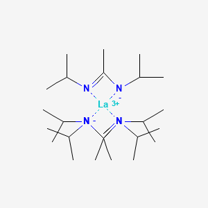 molecular formula C24H51LaN6 B14814846 Lanthanum tris(N,N'-diisopropylacetamidinate) CAS No. 635680-72-7